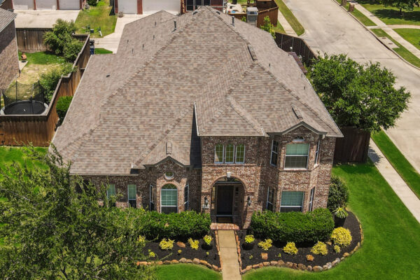 Architectural Shingles shown in Natural Wood - Frisco, Texas