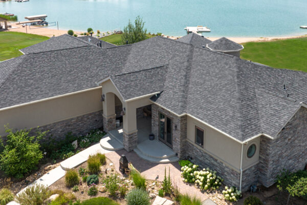 Home with Malarkey Roofing Products Midnight Black Legacy Shingles in Greeley, CO