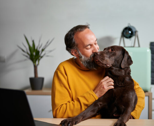 Man and his dog